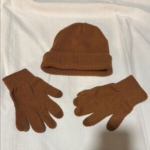 Wild Fable Brown Knit Gloves